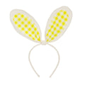 Talking Tables Yellow Gingham Bunny Ears Headband