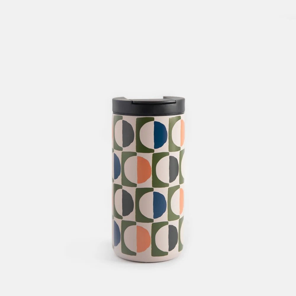 Geo Circles Insulated Coffee Cup Travel Mug