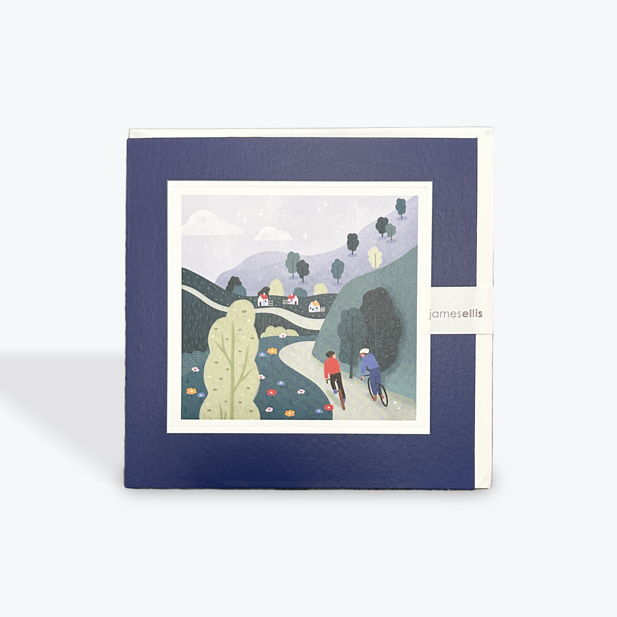 Cycling In The Mountains Paintworks Card