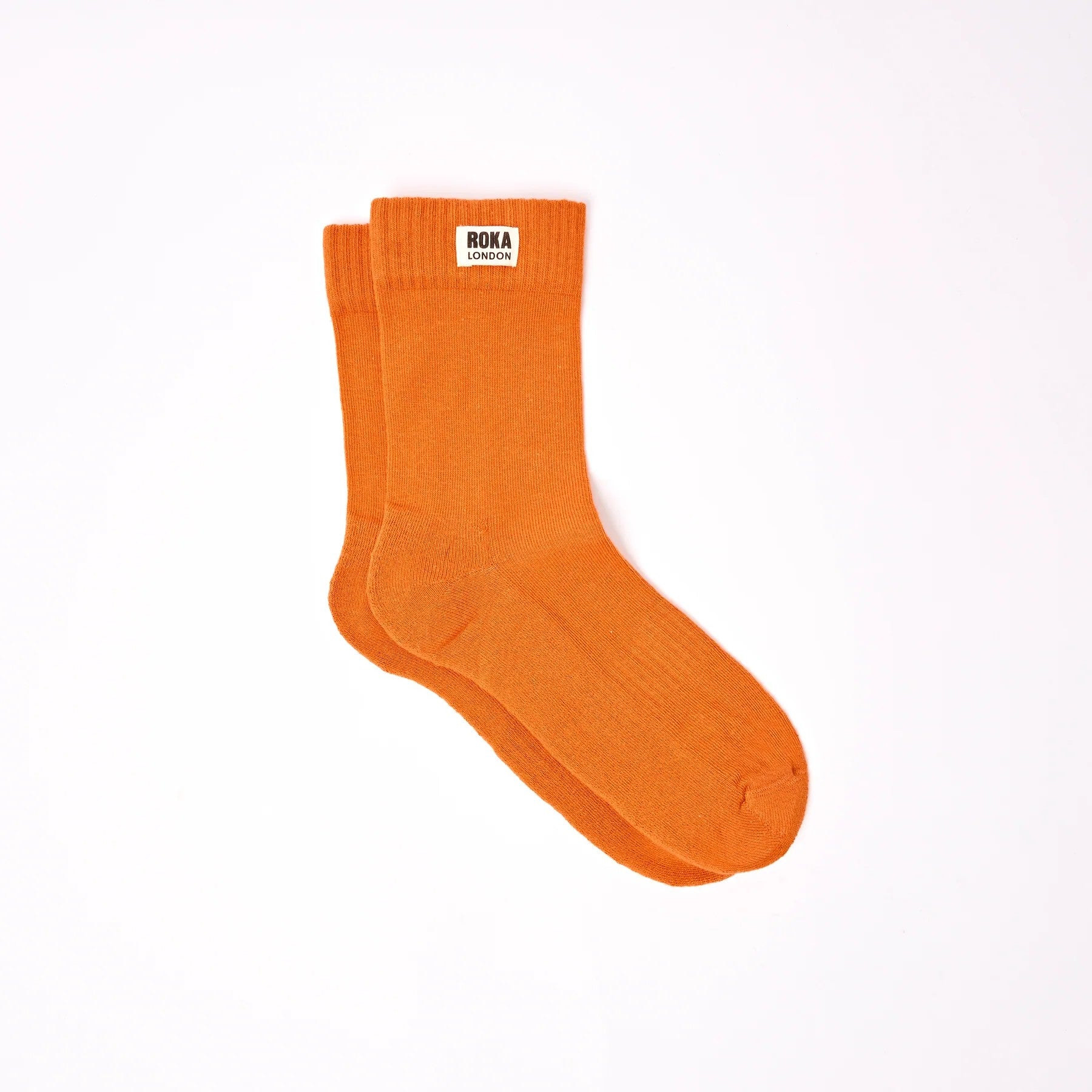 Roka Burnt Orange Crew Socks - UK 6-12