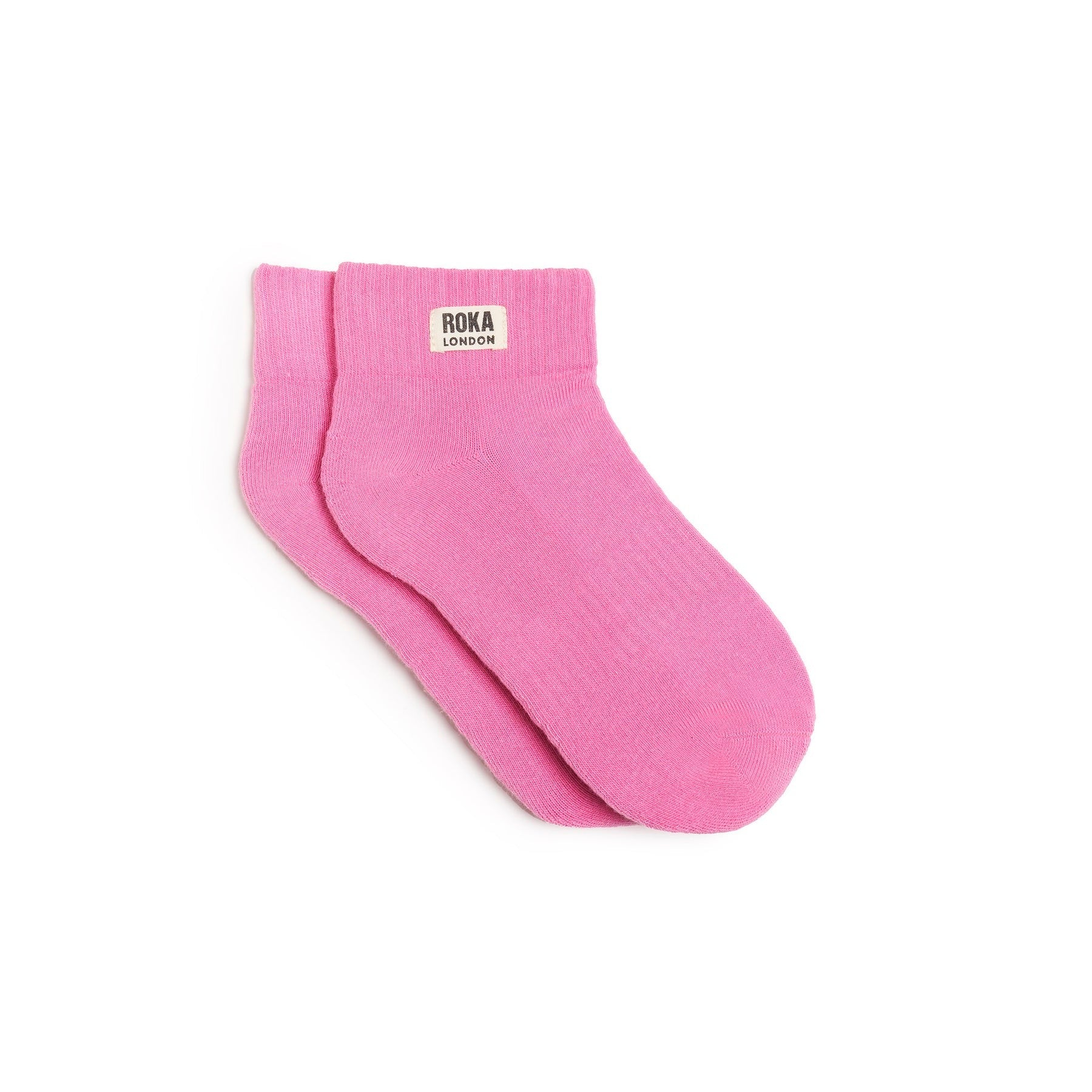 Roka Pink Carnation Organic Cotton Socks one size