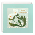 Lilies Confetti Sypmathy Card - Paper Shakies
