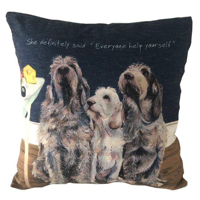 Little Dog Laughed Cushion Spinone Cheese