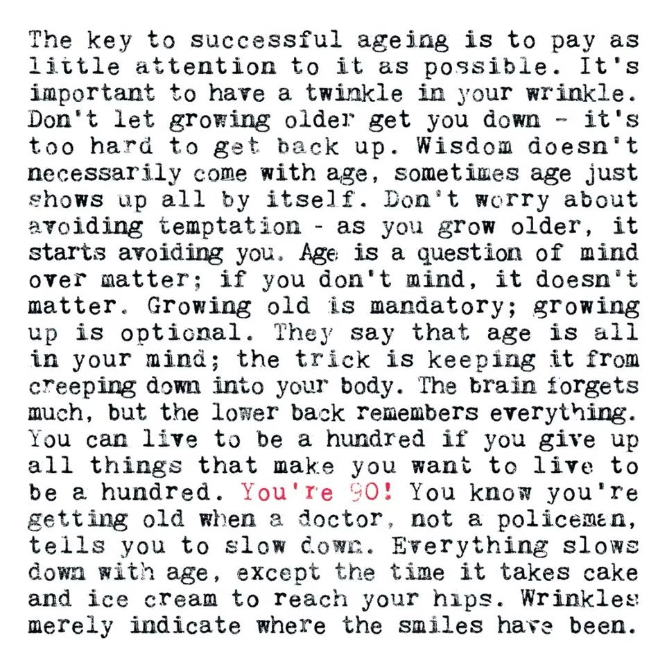 90th Birthday Card with Quotes