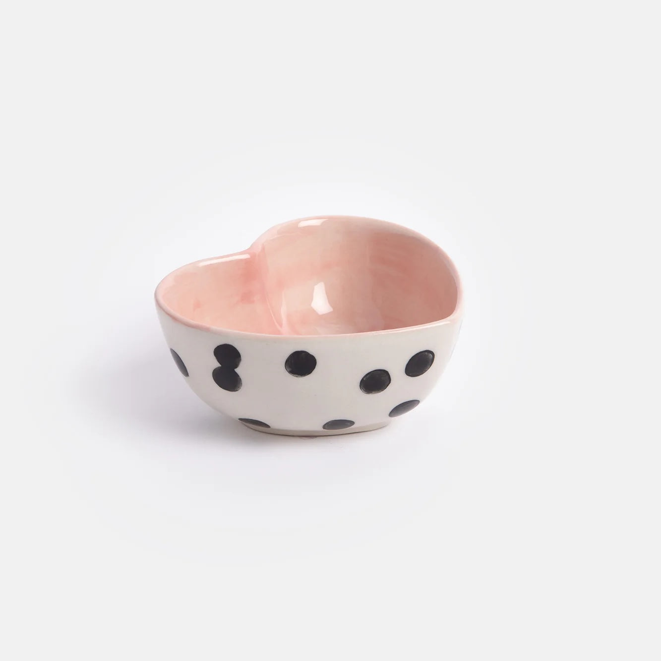 Caroline Gardner Heart Shape Spot Trinket Bowl