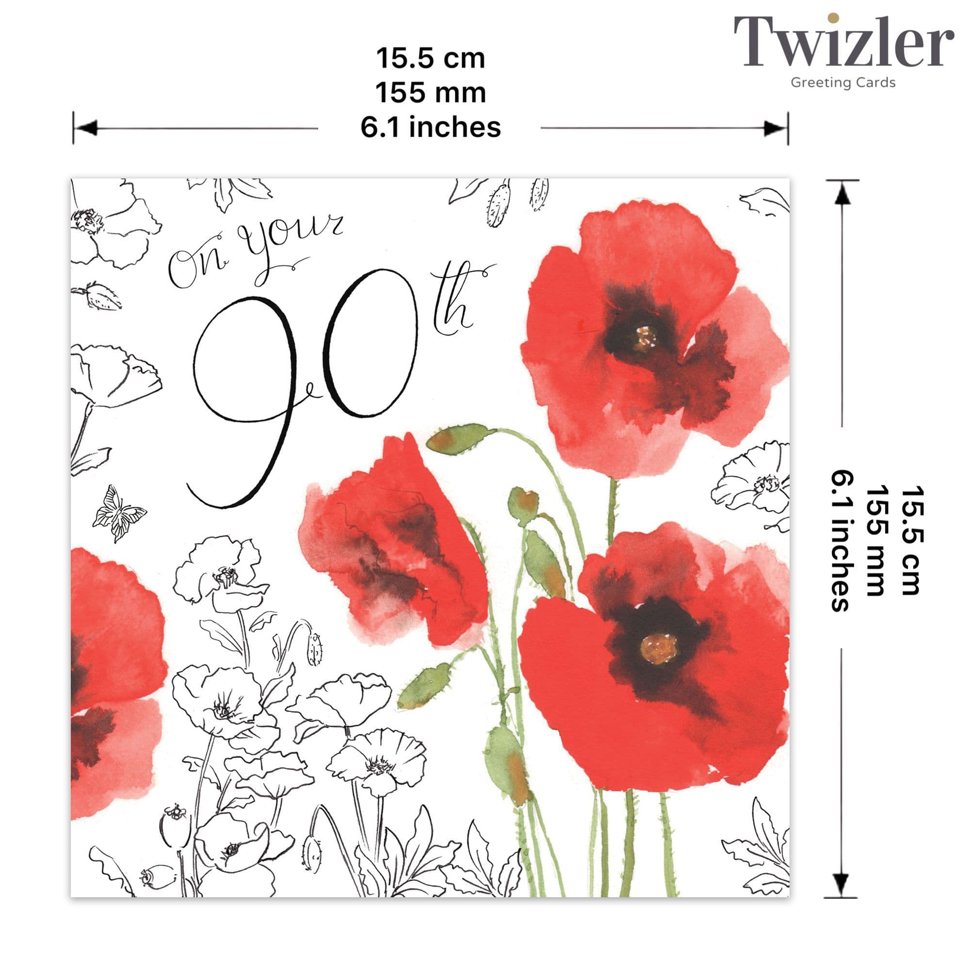 90th Birthday Card For Her