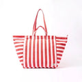 Roka Marylebone Tote in Strawberry Stripe Cotton Canvas