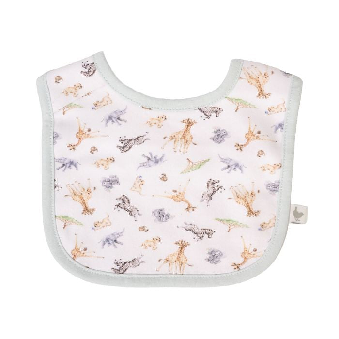 'Little Savannah' African Animal Bib Gift Set (Wrendale)