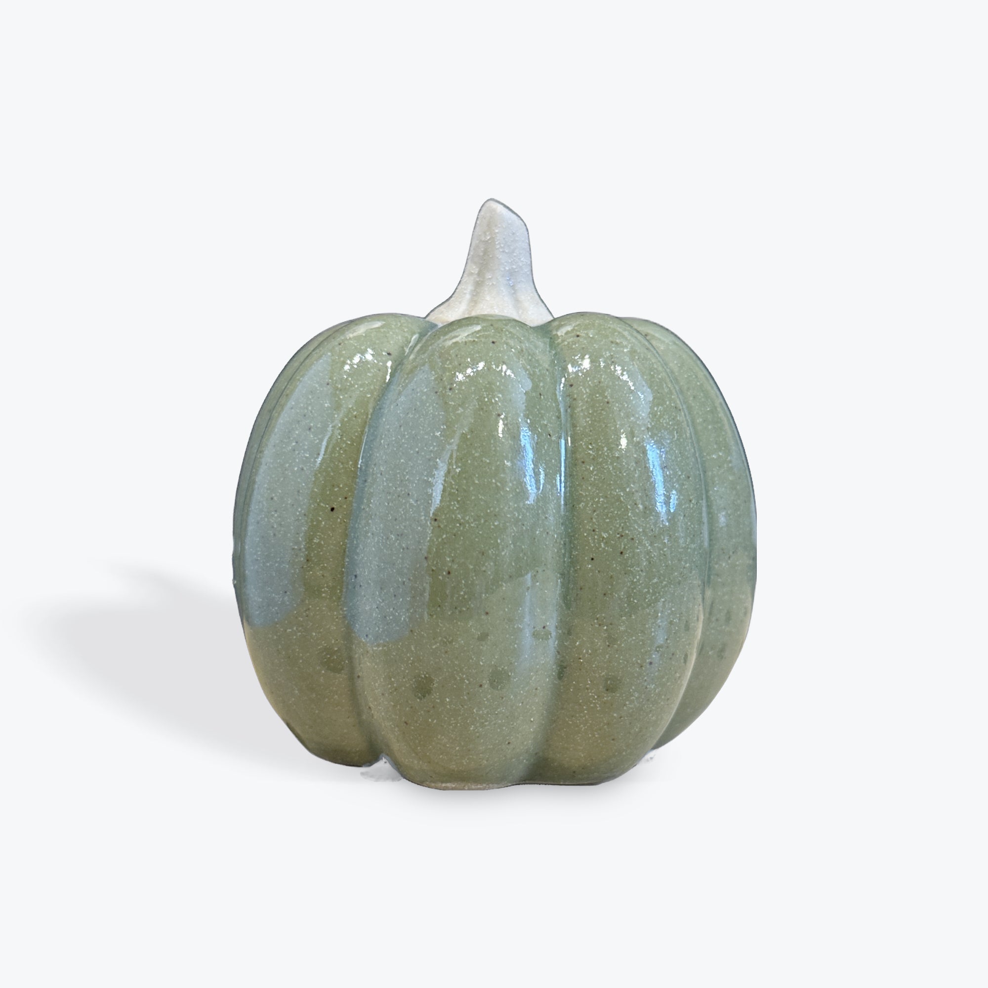 Green Earthenware Pumpkin Ornament small