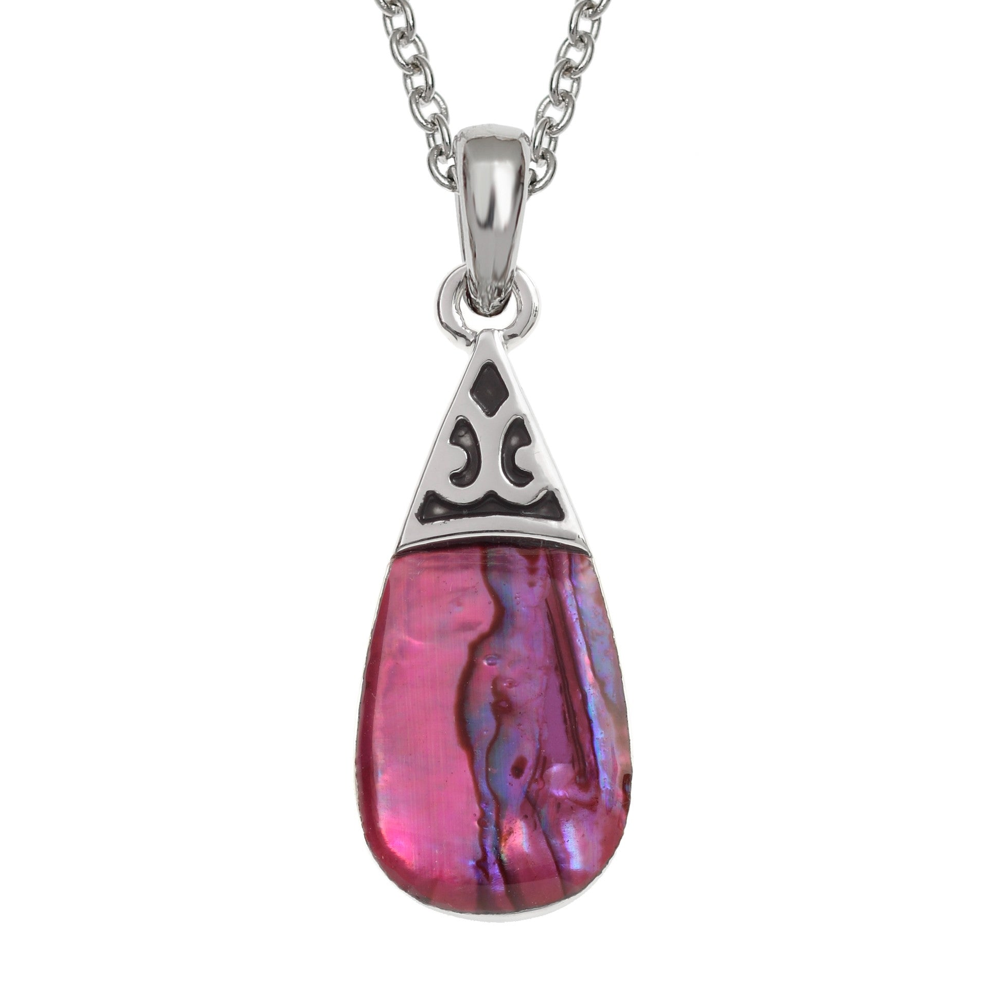 Pink Pear Drop Jewellery Set - Necklace & Earrings