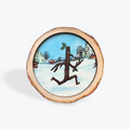 Hanging Decoration - Stick Man Wood Log
