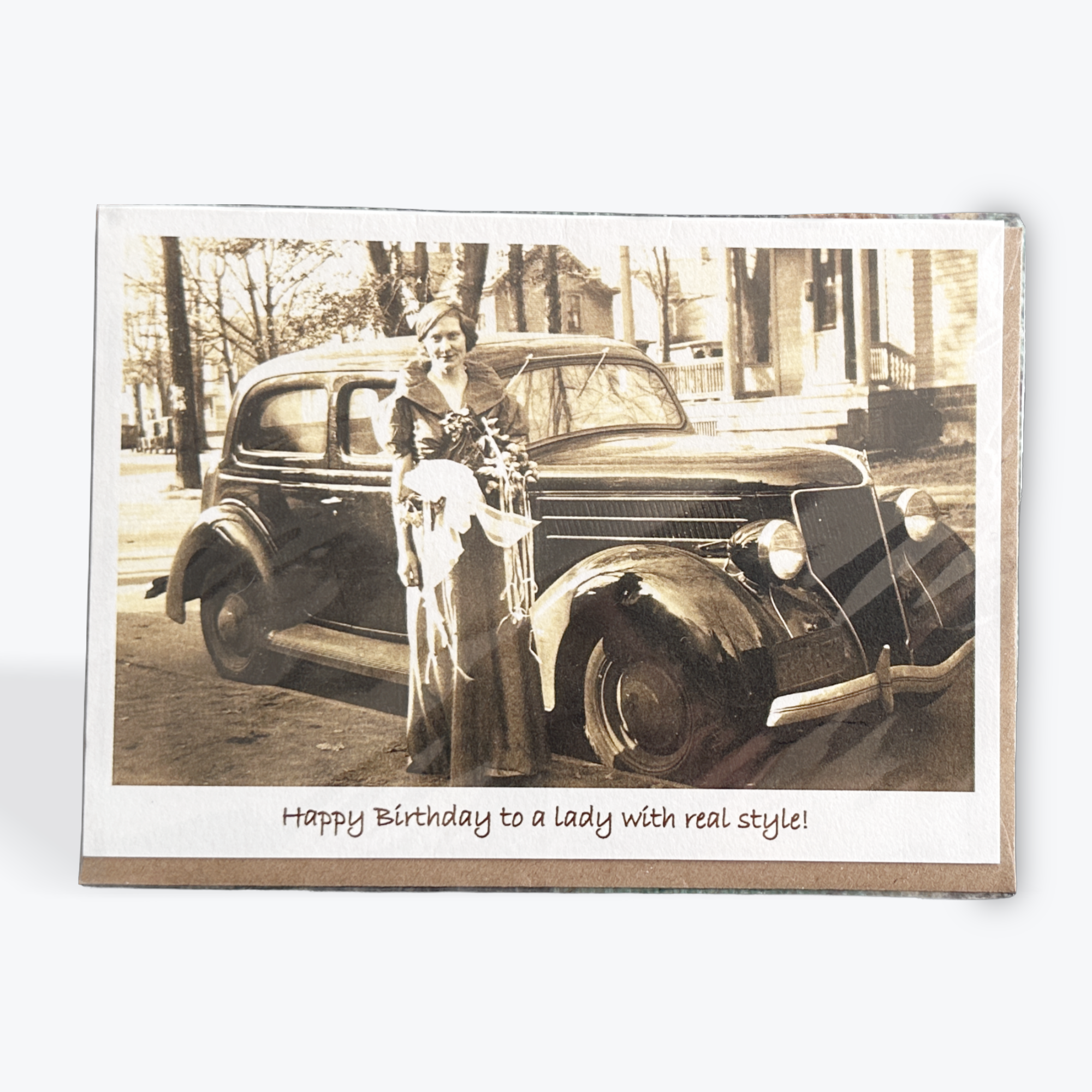 Retro Happy Birthday to a lady with real Style - Card