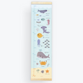 Ocean - Canvas and Wood Height Chart