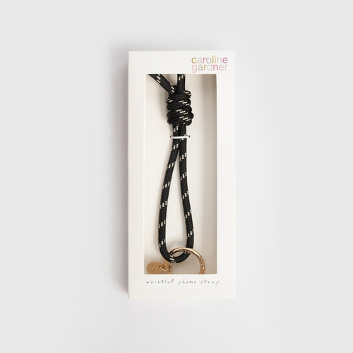 Black Cord Short Phone Strap