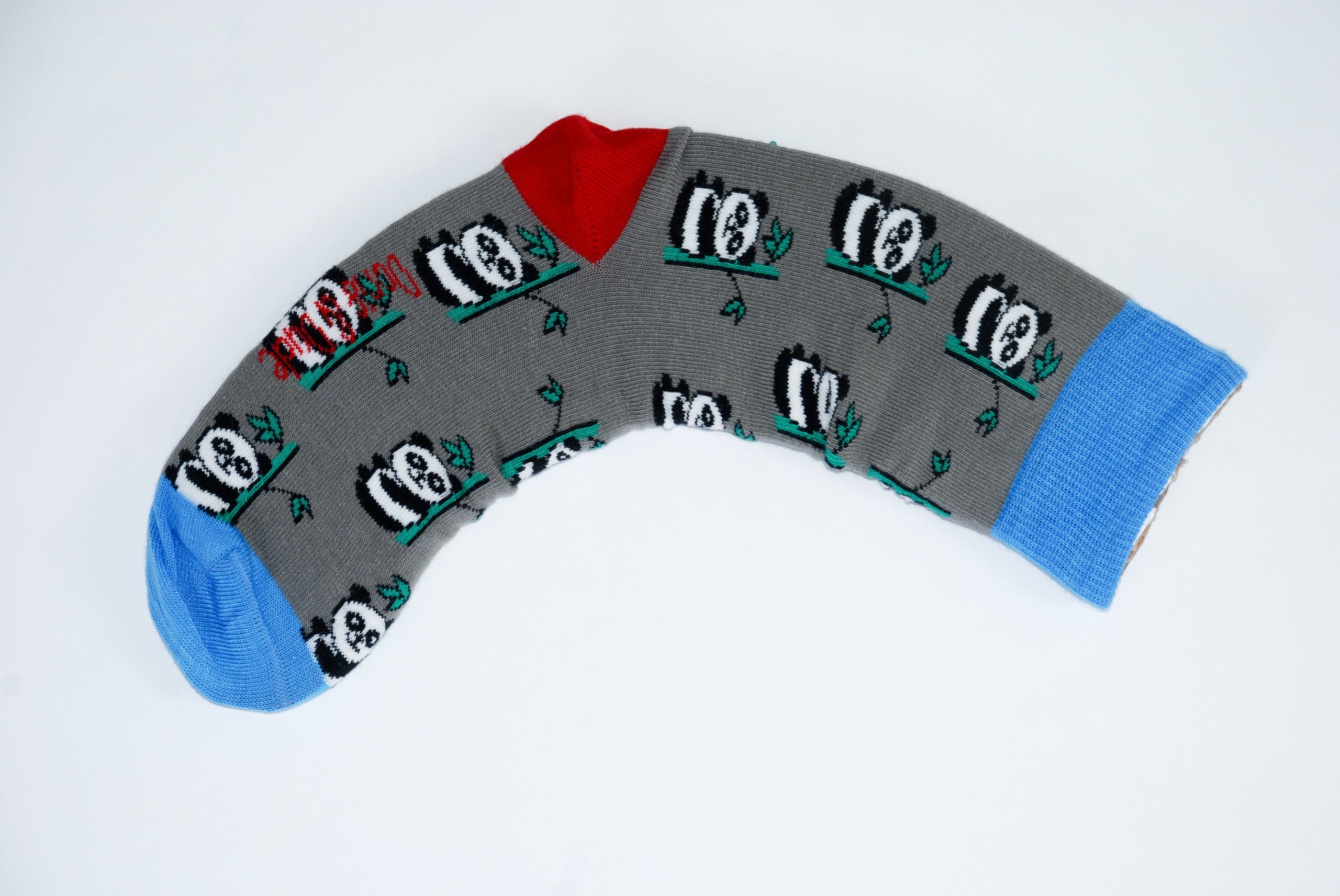 Doris and Dude Grey Panda Socks UK 7 to 11