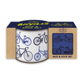 Gentleman's Emporium Enamel Bicycles Mug & Sock Set