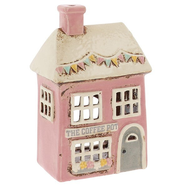 Village Pottery Coffee Pot Shop Tealight Holder