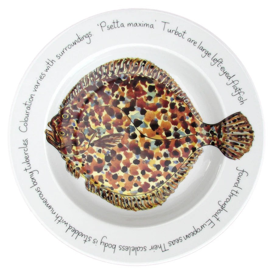 Richard Bramble Turbot Flat Rimmed Plate