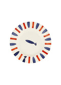 Emma Bridgewater Seafood Stripe Medium Dinner Plate, 8.5 Inch