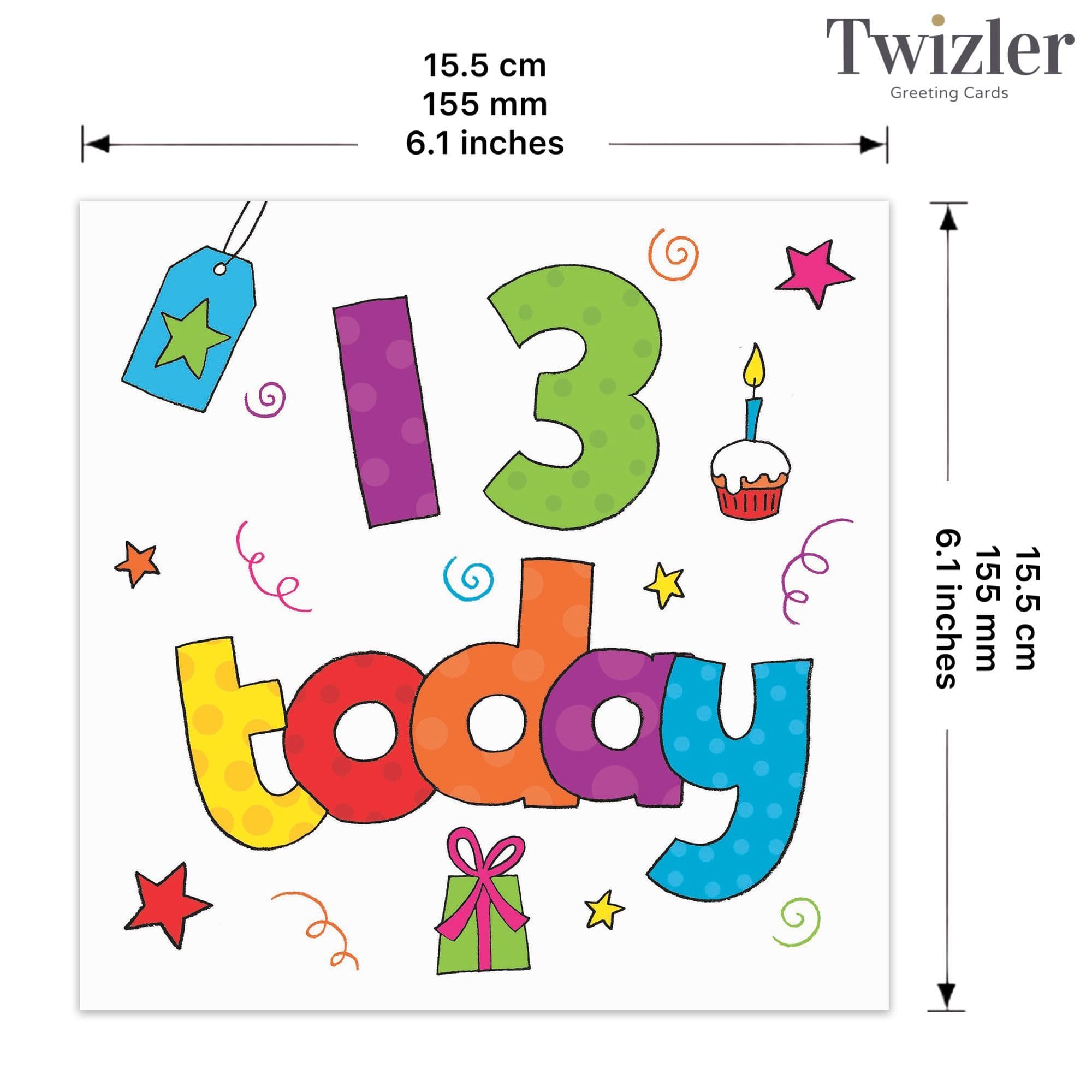 Age 13 Birthday Card