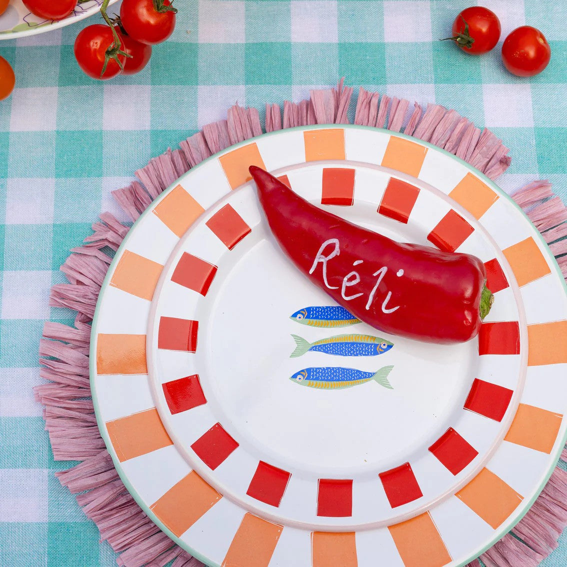 Fish Enamel Plate 20cm