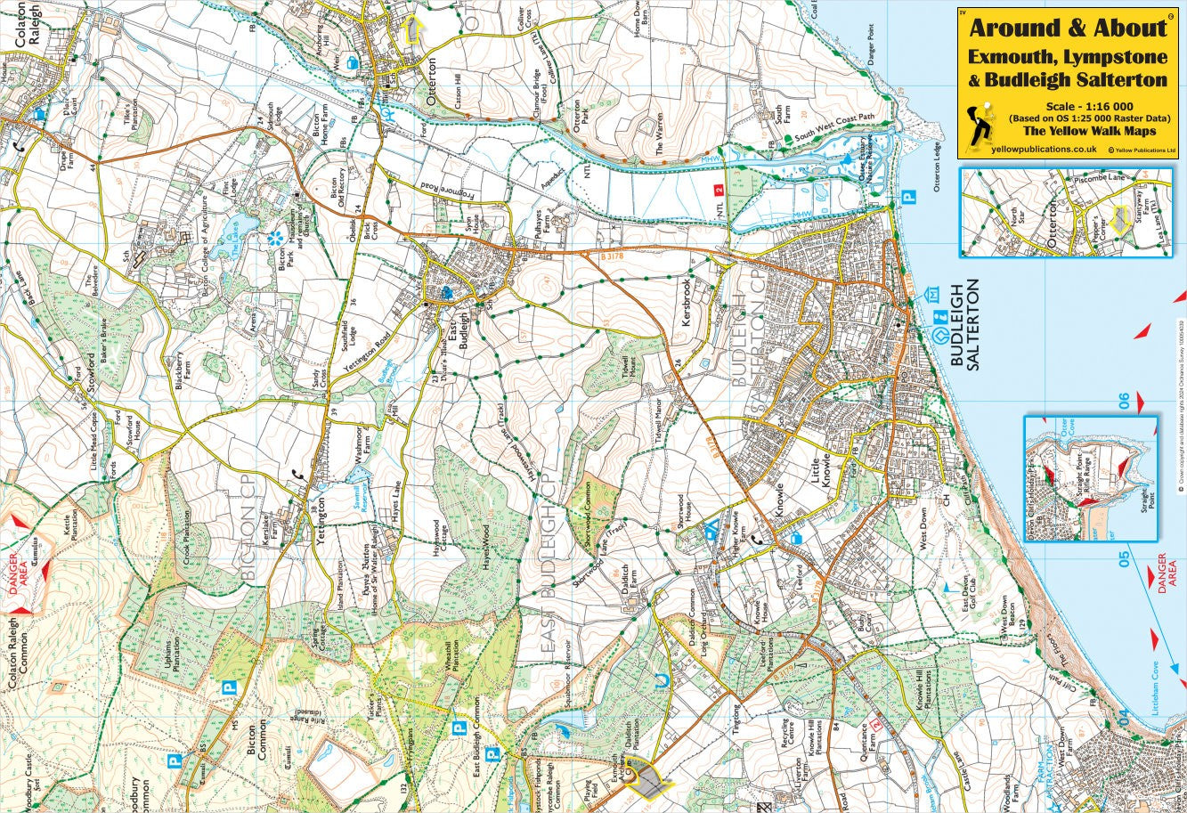 Walking Map – Exmouth, Lympstone & Budleigh