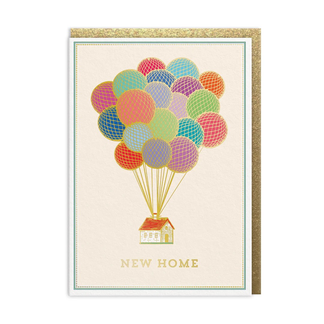 New Homes Balloons Greetings Card