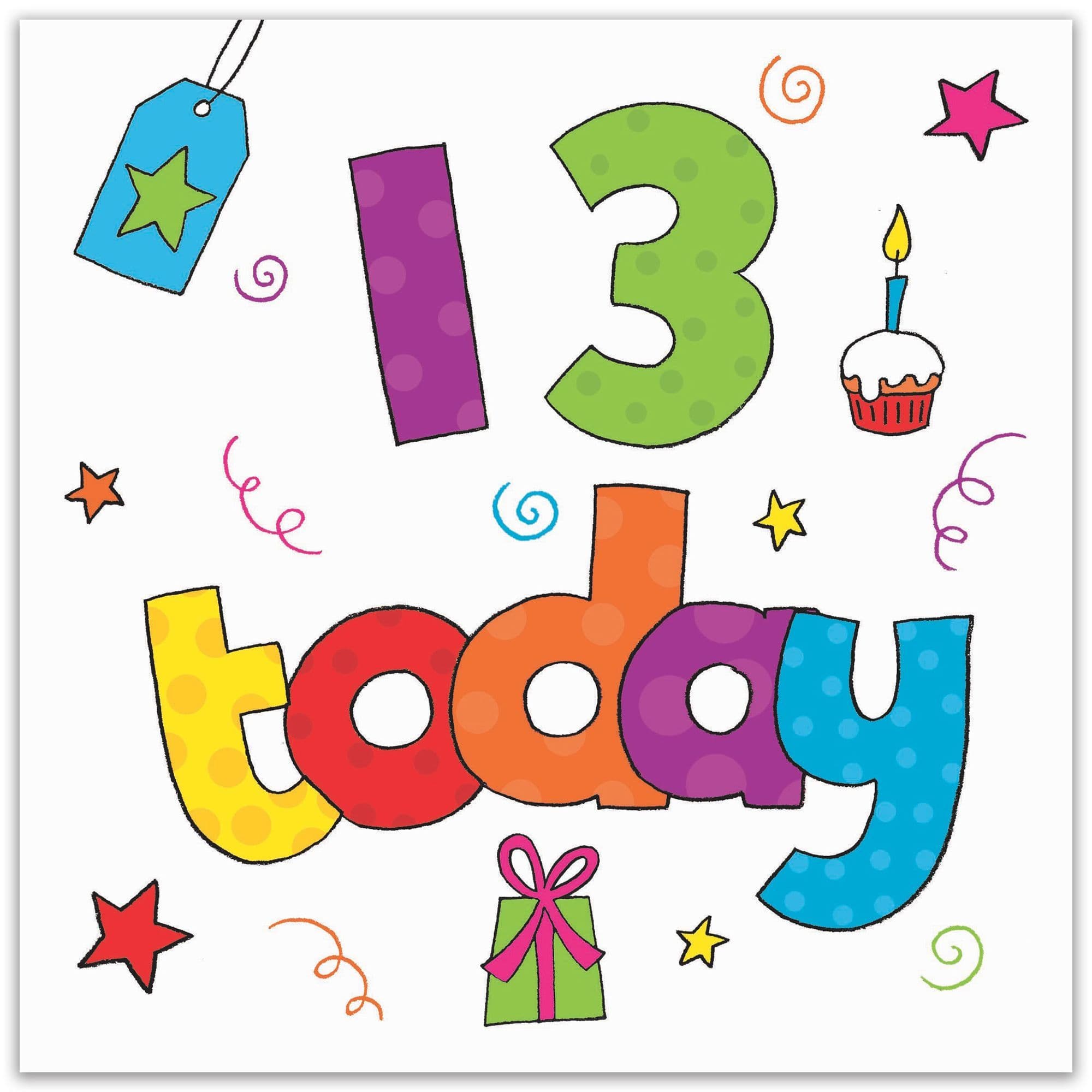 Age 13 Birthday Card