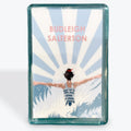 Budleigh Salterton Fridge Magnet with Excited Swimmer