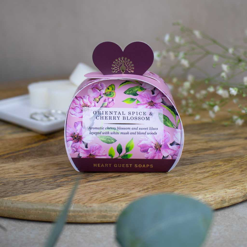 Signature Oriental Spice and Cherry Blossom Guest Soaps