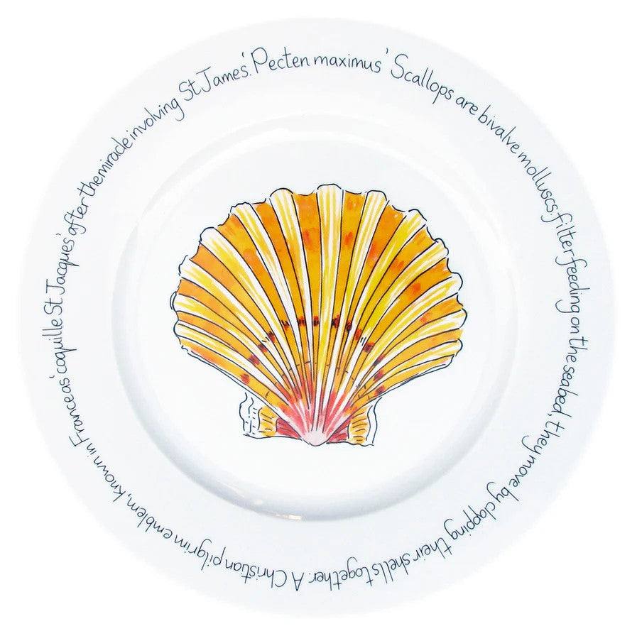 Richard Bramble Scallop Flat Rimmed Plate