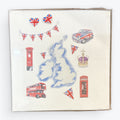 Union Flag Heart Shaped Earrings On Card