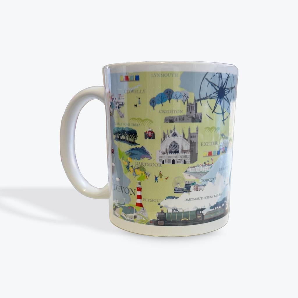 Devon Map on a Mug