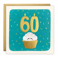 Age 60 Cupcake Birthday Card - Square Peg