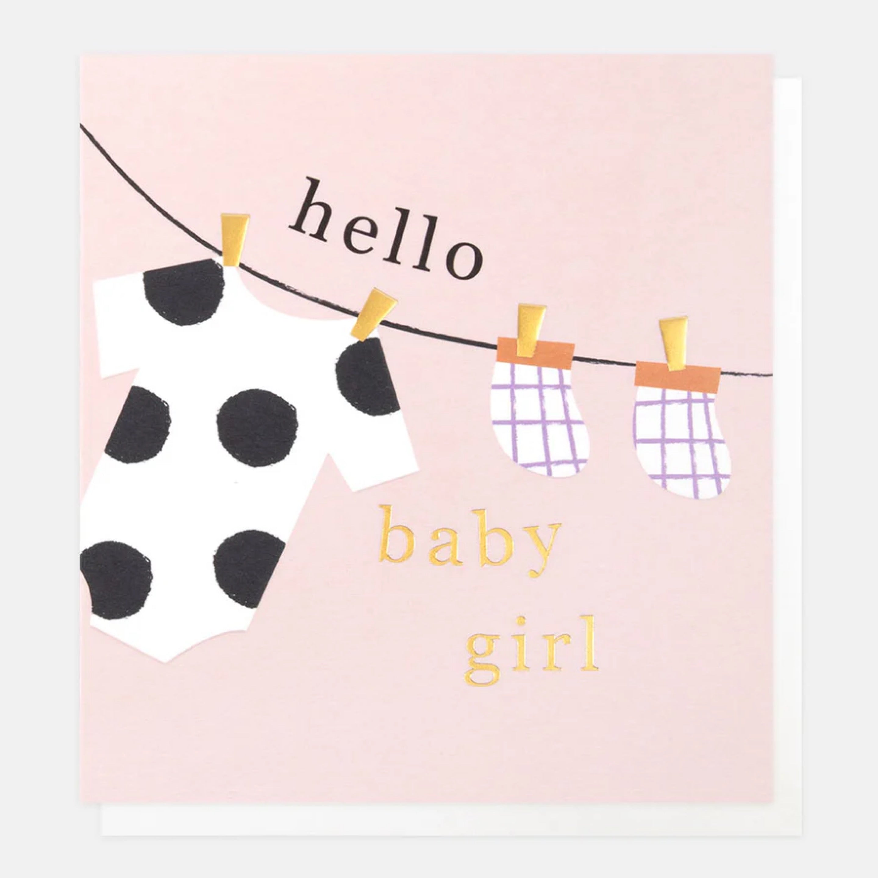 Hello Baby Girl Card