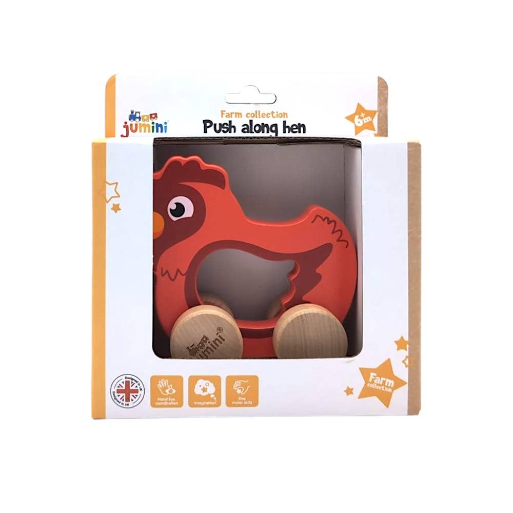 JUMINI Push Along Friends Hen (Boxed)