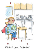 Thank you (Male) Teacher - Card