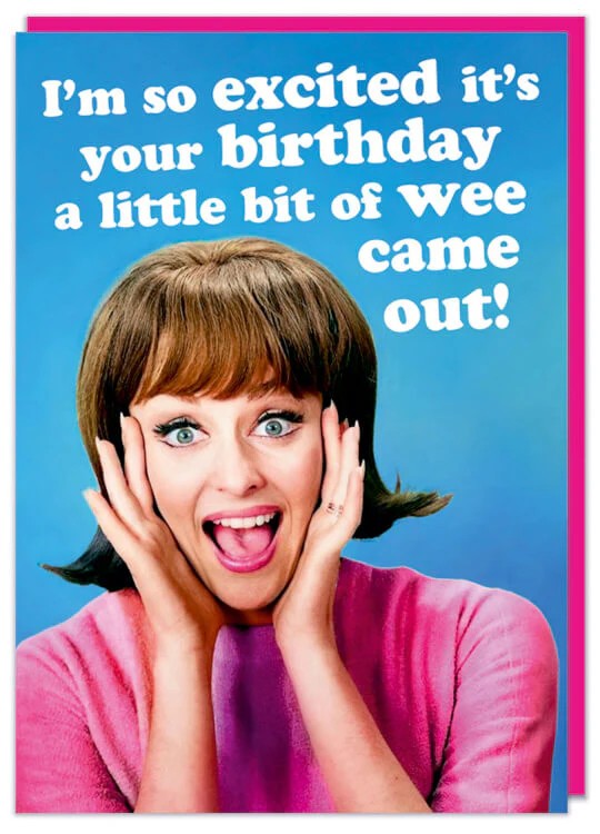 Excited Birthday Card