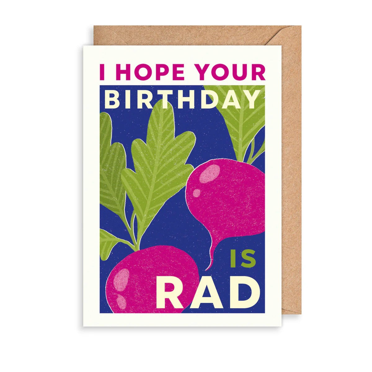 Planted Rad Radishes Birthday Card