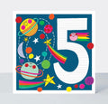 Age 5 - Planets Birthday Card