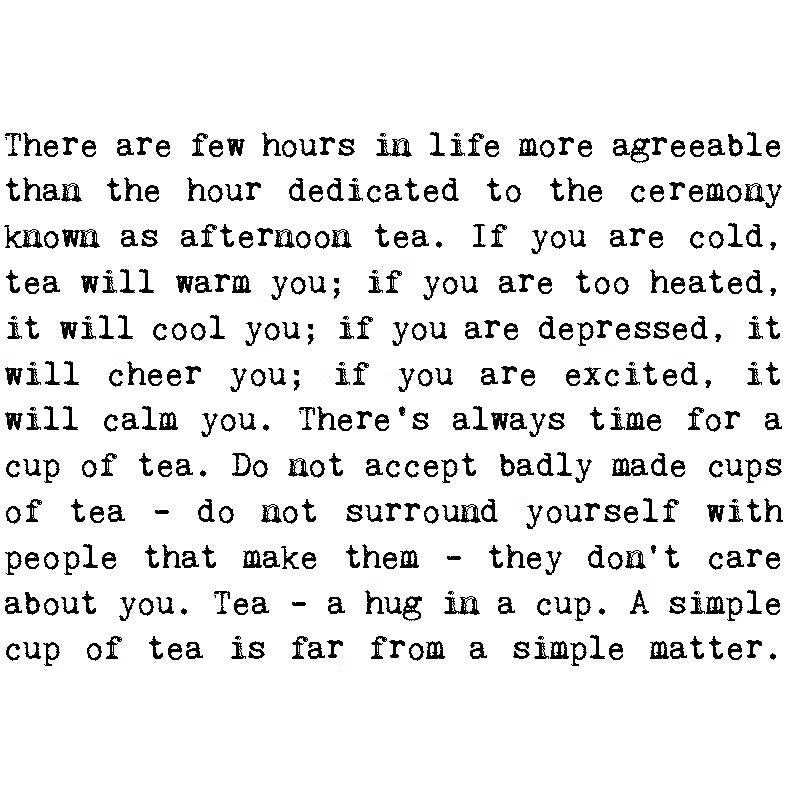 Tea Lover Quote Card