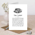 Tea Lover Quote Card
