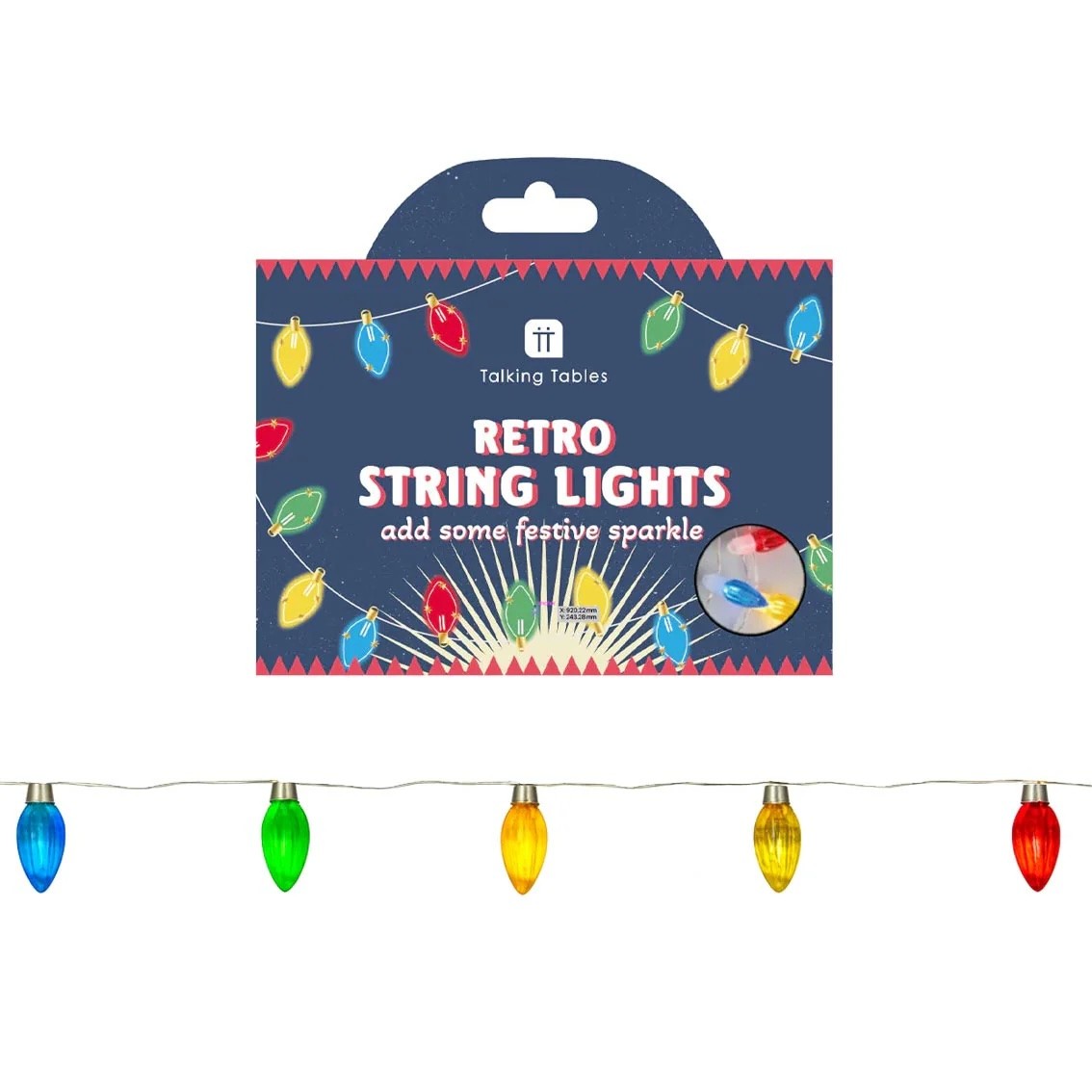 Retro Pop Bulb String Lights 20 LEDs