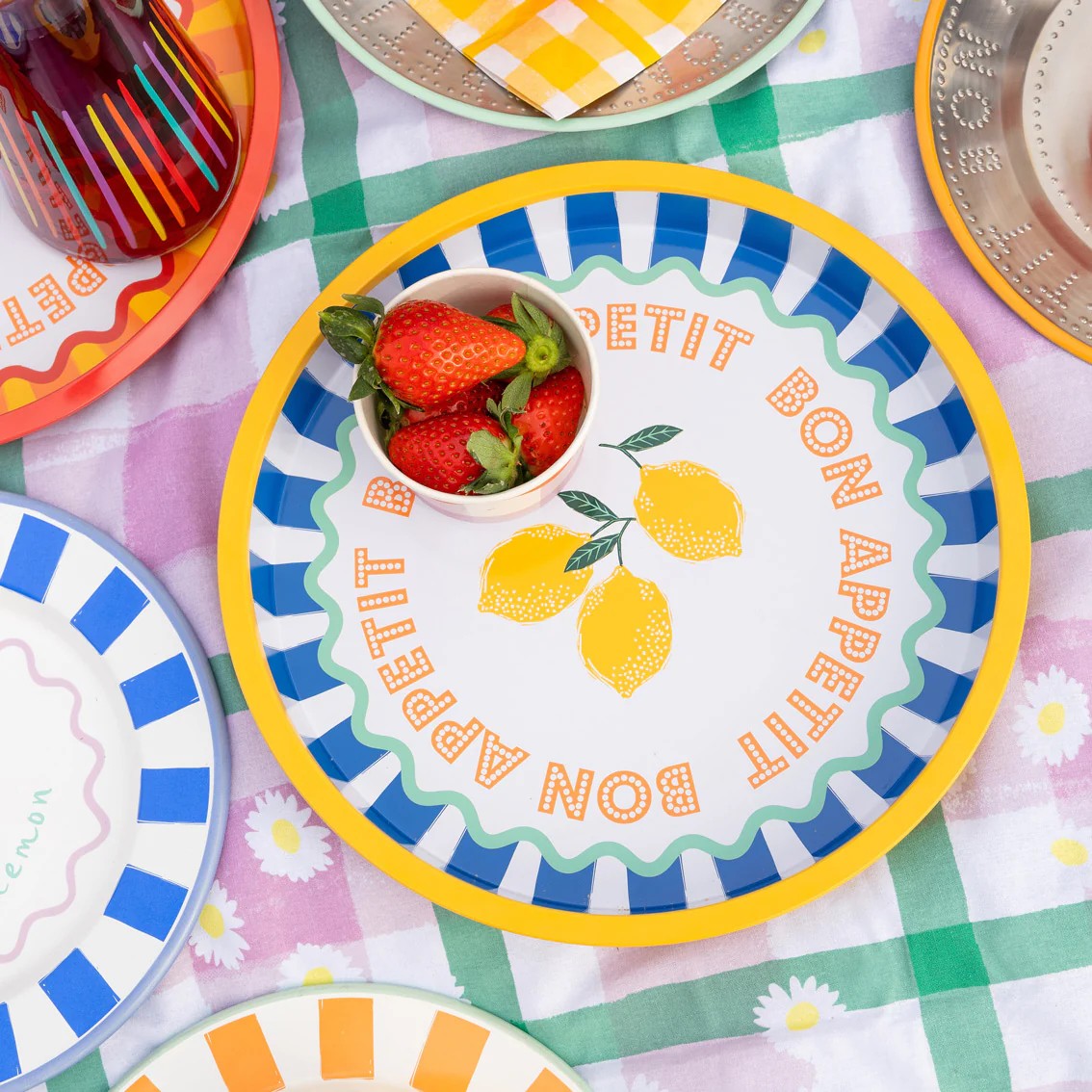 Lemon Tin Tray - 31cm