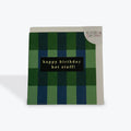 Happy Birthday Hot Stuff Green and Blue Check card