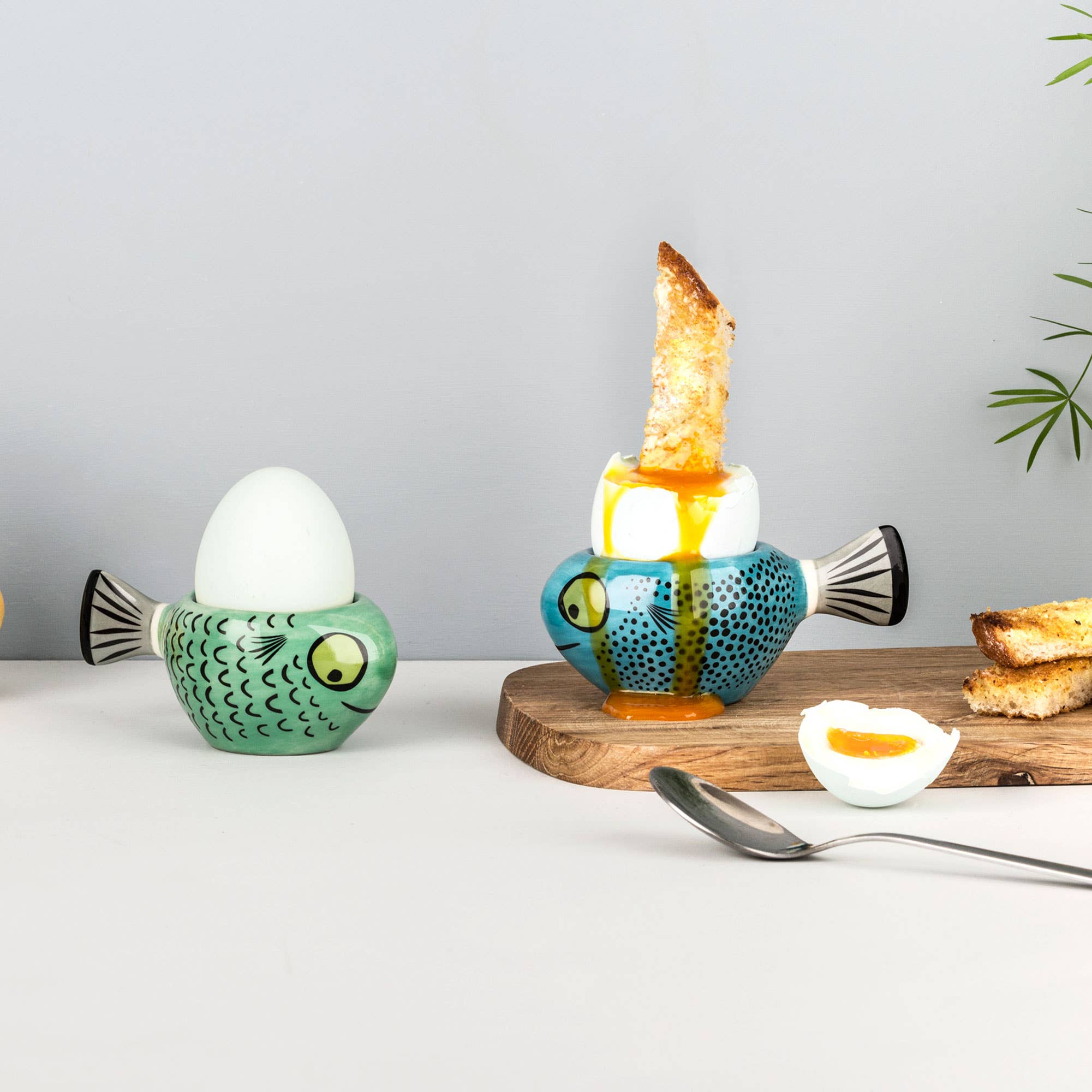 Blue Fish Egg Cup | Hannah Turner