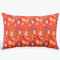 Les Touristes Rectangular Printed Cotton Cushion