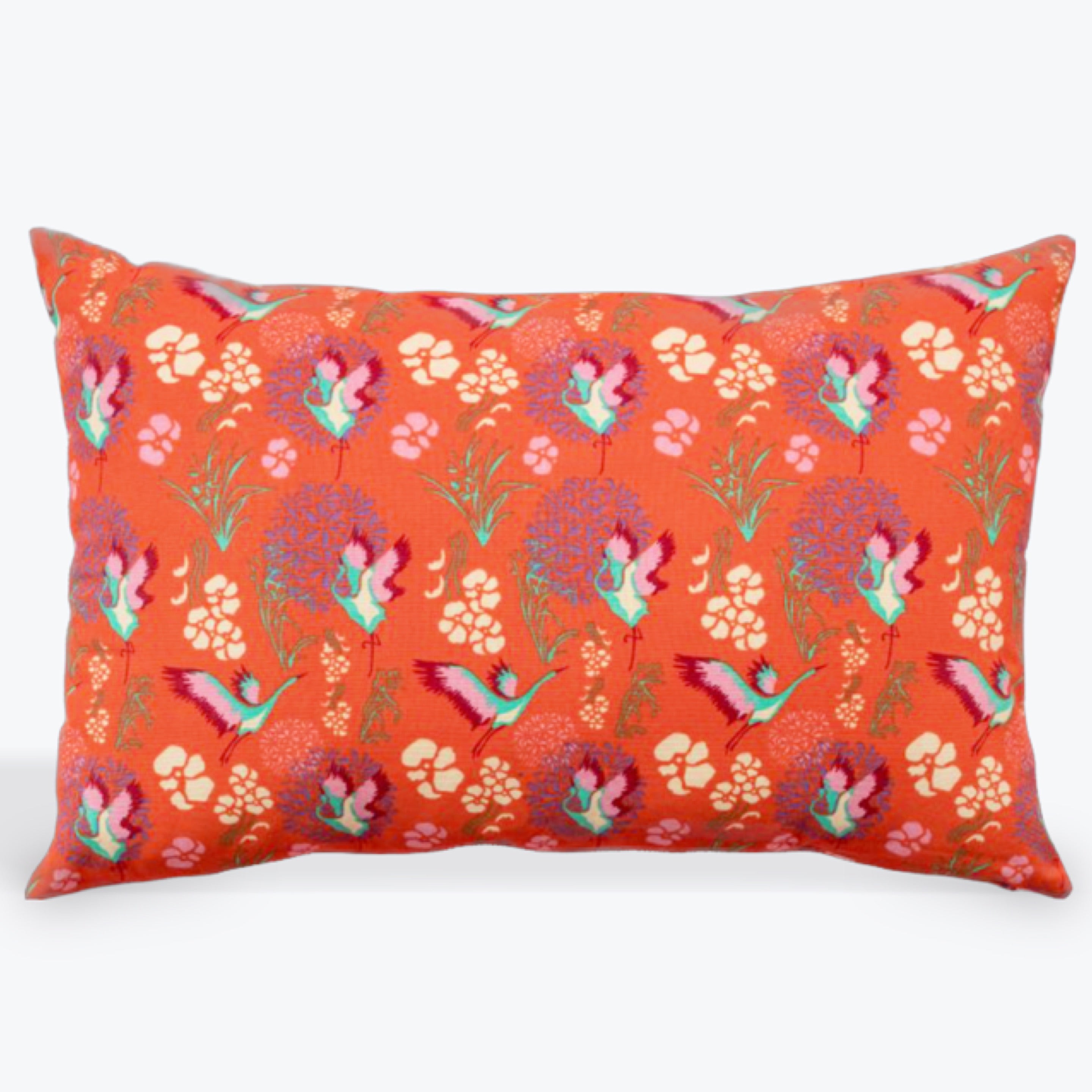 Les Touristes Rectangular Printed Cotton Cushion