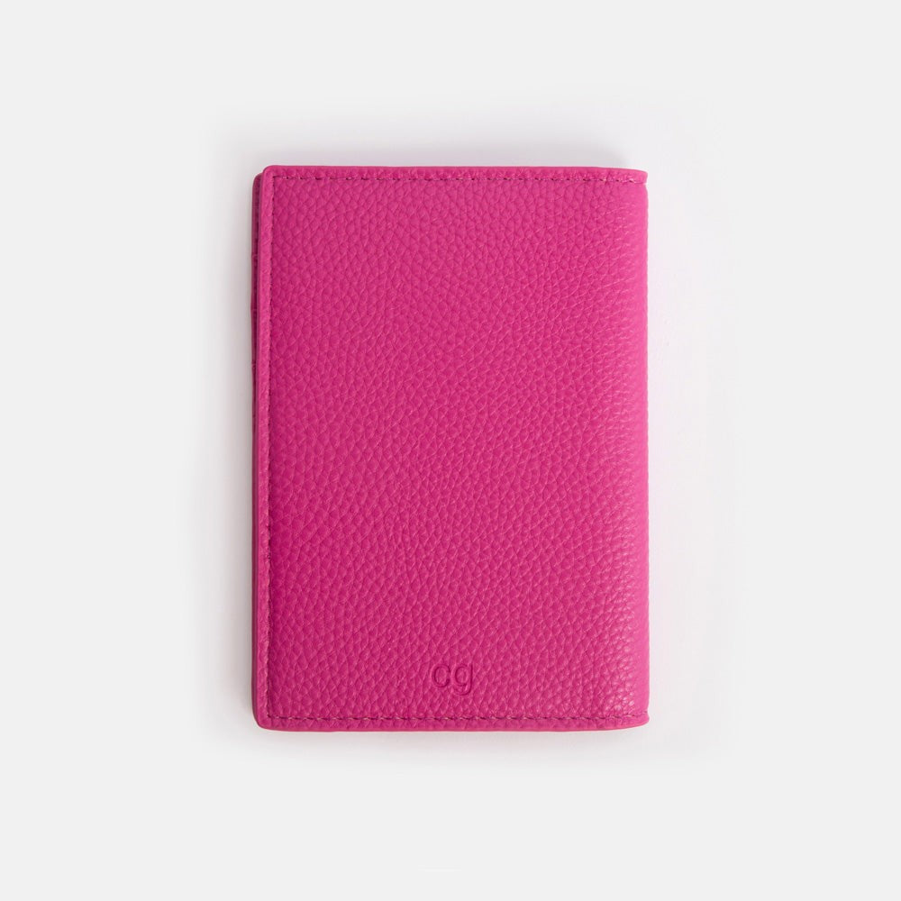 Fushia Pink Passport Holder - Caroline Gardner