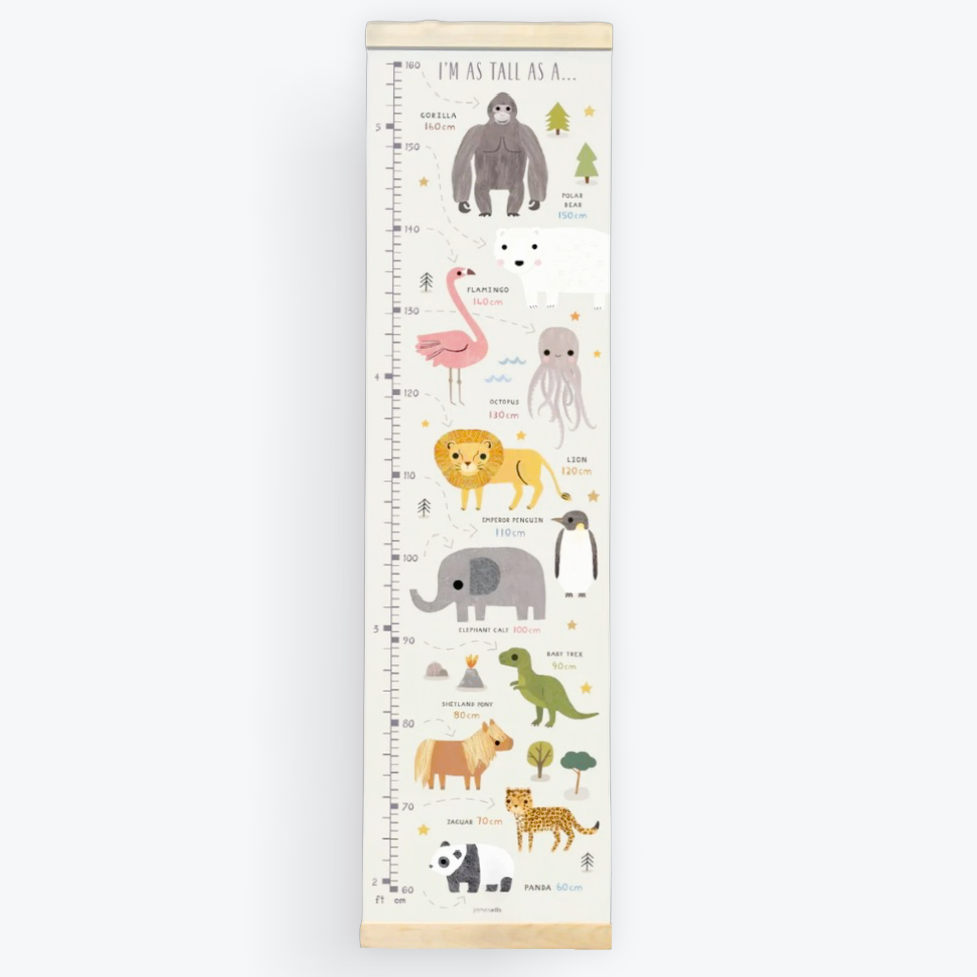 As Tall As - Canvas and Wood Height Chart